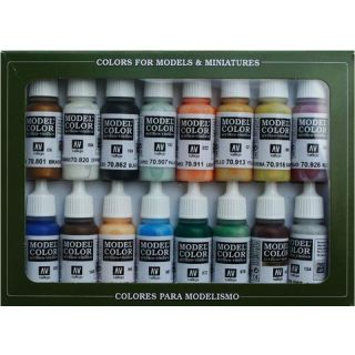 Vallejo Model Color Set 146: Naval - Steam Era (16 colors)