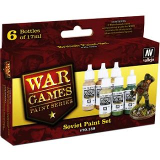 Vallejo Model Color Set 159: Soviet Paint Set (6 colors)