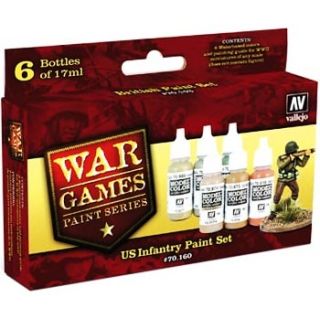 Vallejo Model Color Set 160: US Paint Set (6 colors)
