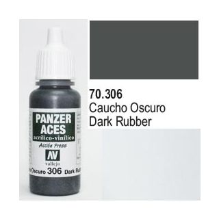 Vallejo Panzer Aces 306: Dark Rubber 17 ml.