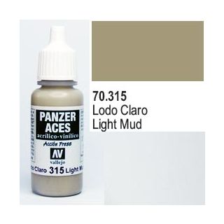 Vallejo Panzer Aces 315: Light Mud 17 ml.