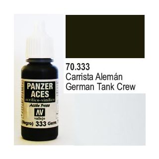 Vallejo Panzer Aces 333: German Tanker (Black) 17 ml.