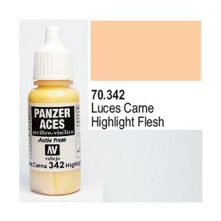 Vallejo Panzer Aces 342: Flesh Highlights 17 ml.