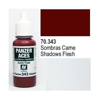 Vallejo Panzer Aces 343: Flesh Shadows 17 ml.