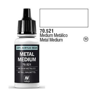 Vallejo 191: Modelcolor 521: Metal Medium 17 ml.