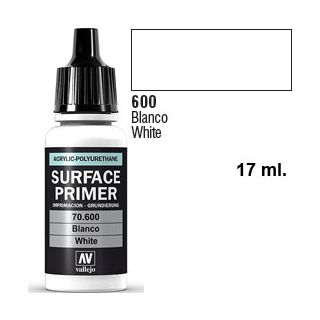Vallejo Acrylic Polyurethane Primer - White 17 ml.