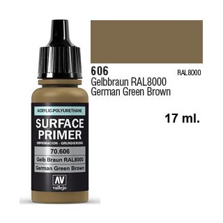 Vallejo Acrylic Polyurethane Primer - German Green Brown 17 ml.