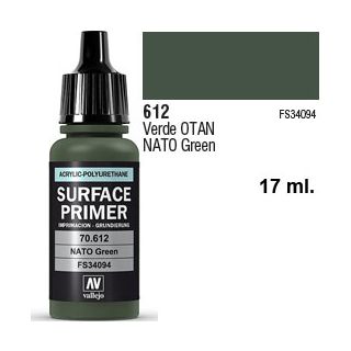 Vallejo Acrylic Polyurethane Primer - Nato Green 17 ml.