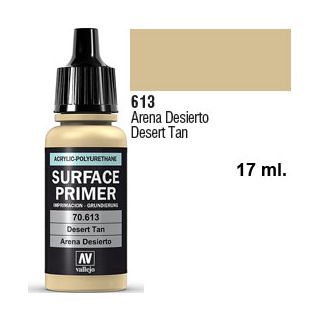 Vallejo Acrylic Polyurethane Primer - Desert Tan 17 ml.