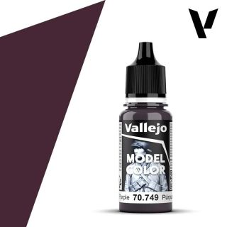 Vallejo 049: Model Color 749: Dark Purple 18 ml.