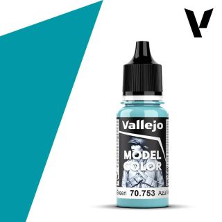 Vallejo 068: Model Color 753: Light Blue Green 18 ml.