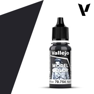 Vallejo 073: Model Color 754: Continental Blue 18 ml.