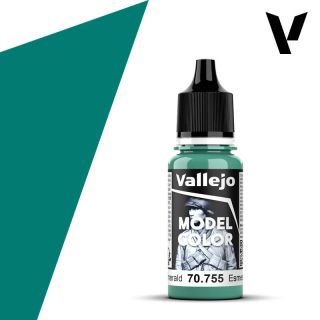 Vallejo 074: Model Color 755: Light Emerald 18 ml.