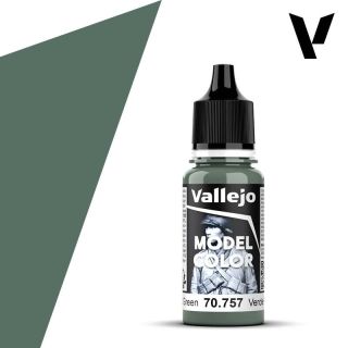 Vallejo 081: Model Color 757: Pacific Green 18 ml.