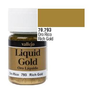 Vallejo Modelcolor 793: Rich Gold (Alcohol Based) 35 ml.