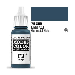 Vallejo 180: Modelcolor 800: Gunmetal Blue 17 ml.