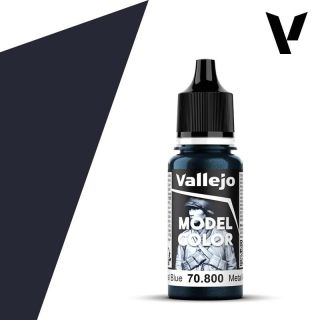 Vallejo 204: Model Color 800: Gunmetal Blue 18 ml.
