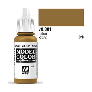 Vallejo 174: Modelcolor 801: Brass 17 ml.