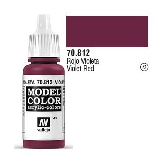 Vallejo 043: Modelcolor 812: Violet Red 17 ml.