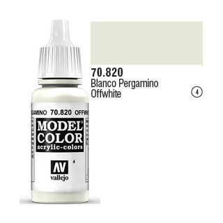 Vallejo 004: Modelcolor 820: OffWhite 17 ml.