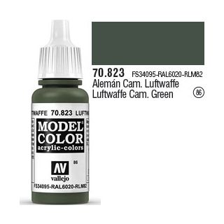 Vallejo 086: Modelcolor 823: Luftwaffe Camouflage Green 17 ml.
