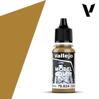 Vallejo 133: Model Color 824: Orange Ochre 18 ml.