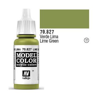 Vallejo 077: Modelcolor 827: Lime Green 17 ml.
