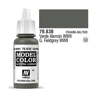 Vallejo 102: Modelcolor 830: German Fieldgrey WWII 17 ml.