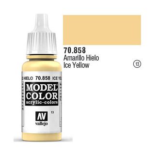 Vallejo 013: Modelcolor 858: Ice Yellow 17 ml.