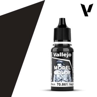 Vallejo 192: Model Color 861: Gloss Black 18 ml.