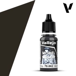Vallejo 185: Model Color 862: Black Grey 18 ml.