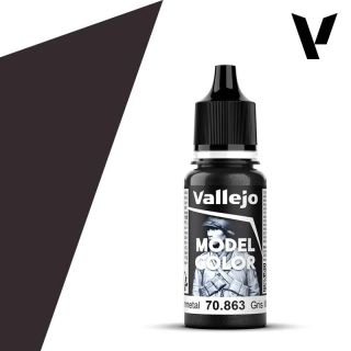 Vallejo 198: Model Color 863: Gunmetal 18 ml.