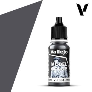 Vallejo 197: Model Color 864: Natural Steel 18 ml.
