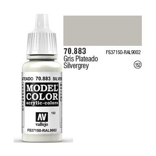 Vallejo 152: Modelcolor 883: Silvergrey 17 ml.