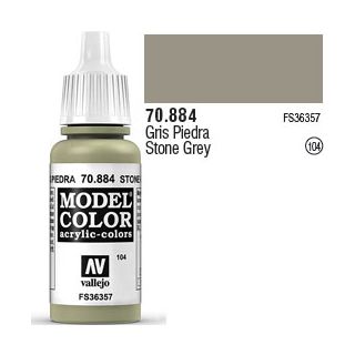 Vallejo 104: Modelcolor 884: Stone Grey 17 ml.
