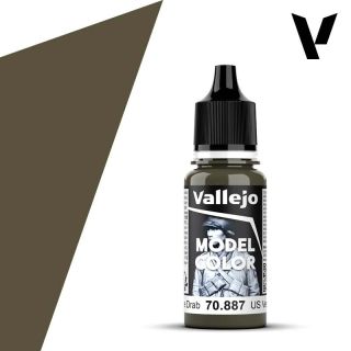 Vallejo 122: Model Color 887: US Olive Drab 18 ml.