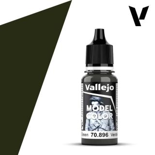 Vallejo 102: Model Color 896: Extra Dark Green 18 ml.