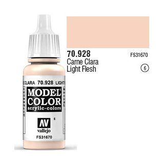 Vallejo 006: Modelcolor 928: Light Flesh 17 ml.