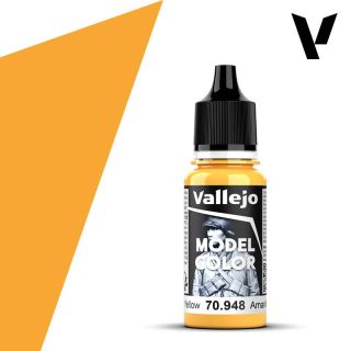 Vallejo 028: Model Color 948: Golden Yellow 18 ml.