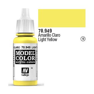 Vallejo 010: Modelcolor 949: Light Yellow 17 ml.