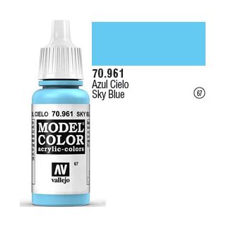 Vallejo 067: Modelcolor 961: Sky Blue 17 ml.