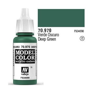 Vallejo 072: Modelcolor 970: Deep Green 17 ml.