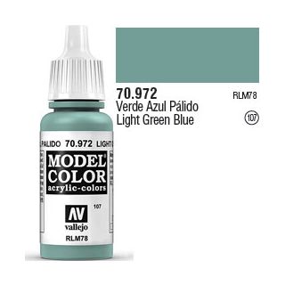 Vallejo 107: Modelcolor 972: Light Green Blue 17 ml.