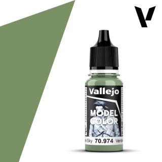Vallejo 076: Model Color 974: Green Sky 18 ml.