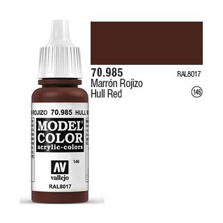 Vallejo 146: Modelcolor 985: Hull Red 17 ml.