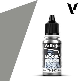Vallejo 195: Model Color 997: Silver 18 ml.