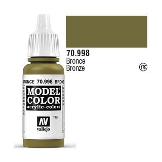Vallejo 175: Modelcolor 998: Bronze 17 ml.