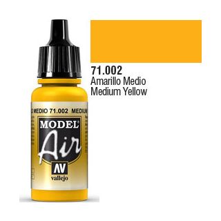 Vallejo Model Air 002: Medium Yellow 18 ml.