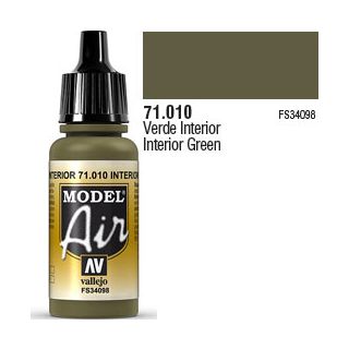 Vallejo Model Air 010: Interior Green 17 ml.