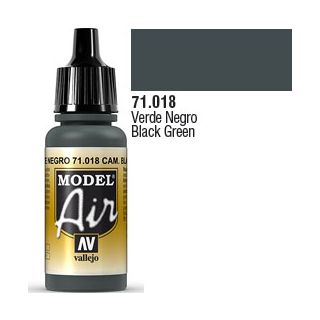 Vallejo Model Air 018: Black Green 17 ml.